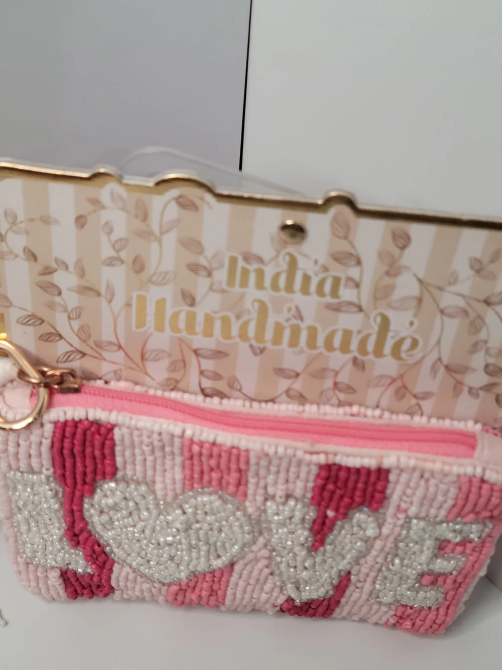 👉✨️ Made In India Handmade Pink Beaded 